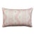 Shell-Pink and White Reversible Designer Lumbar Pillow For Sale