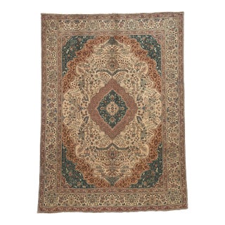Mid 20th Century Mid 20th Century Vintage Persian Tabriz Rug 08’00 X 11’00 For Sale