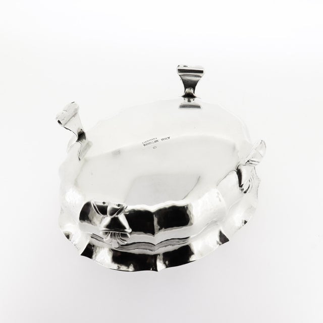 Metal Vintage 5" Buccellati Sterling Silver Footed Bowl For Sale - Image 7 of 8
