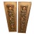 Set of 2 Vintage Syroco MCM 3d Goldtone Wall Plaques Ornate Floral & Fruit Motif 20”x 8”ea For Sale