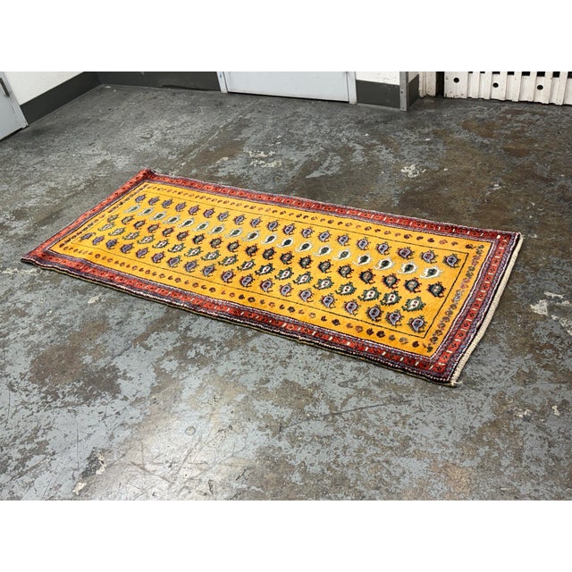 Traditional 2ft 9in × 6ft 9in Handknotted Wool Runner, Vintage For Sale - Image 3 of 12