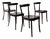 1-250 Dining Chairs in Wood by Werner Max Moser, Set of 4 For Sale