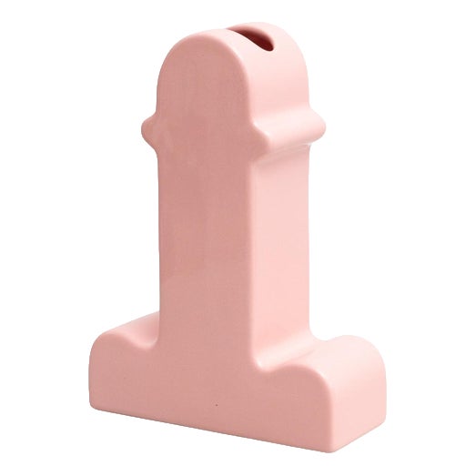 Pink Ceramic Shiva Flower Vase by Ettore Sottsass for BD Barcelona, 2015 For Sale