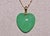 Contemporary The Coupland: Apple Green Jadeite Heart Pendant with Yellow Gold For Sale - Image 3 of 4