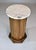 Wood Neoclassical Style Fluted Column Cabinet Table Marble Top For Sale - Image 7 of 11