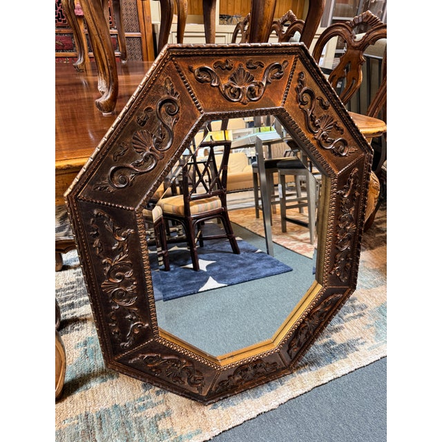 93884★Carolina Mirror Company ウォールミラー Vintage Carolina Mirror Company Victorian Style Gold Oval