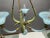 Metal Italian Blue Murano Glass Chandelier, 1950s For Sale - Image 7 of 18
