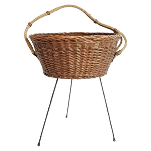 Mid-Century Italian Knitting Basket, 1950s