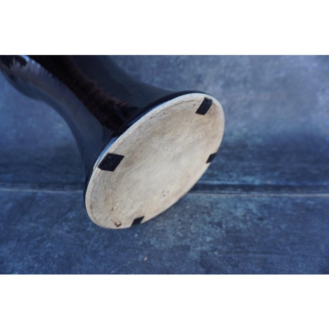 American 1930s Black Bauer Vase For Sale - Image 3 of 5