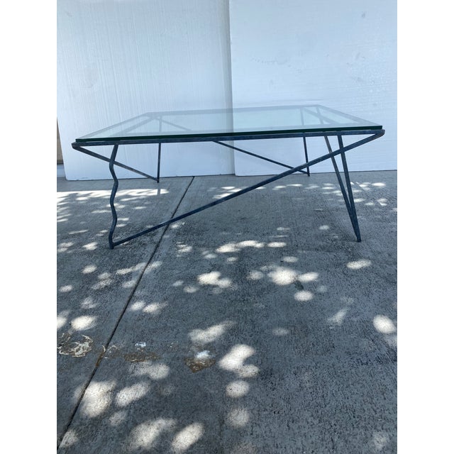 Mid-Century Modern Metal Coffee Table | Chairish