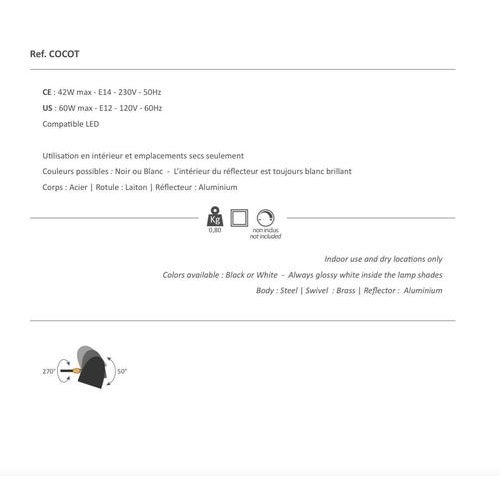 Mid-Century Modern Black Cocotte Table Lamp by Serge Mouille For Sale - Image 9 of 10