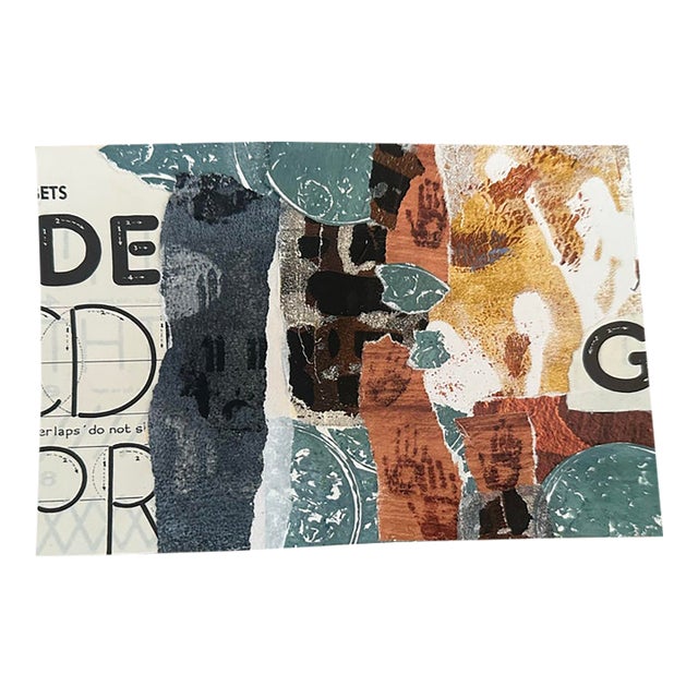 “Earth & Echoes” Original Mixed-Media Collage by Nancy Smith For Sale