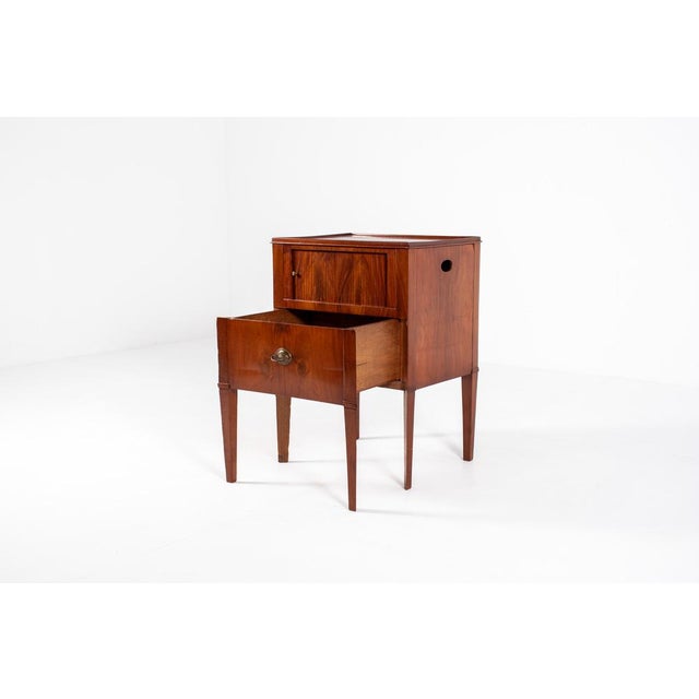 Antique Nightstand with Roller Door, 19th Century For Sale - Image 9 of 16