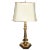 Italian Classical Brass Candlestick Table Lamp For Sale