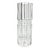 Vintage French Contemporary Postmodern-Style Cylinder Column Cut Crystal Vase For Sale