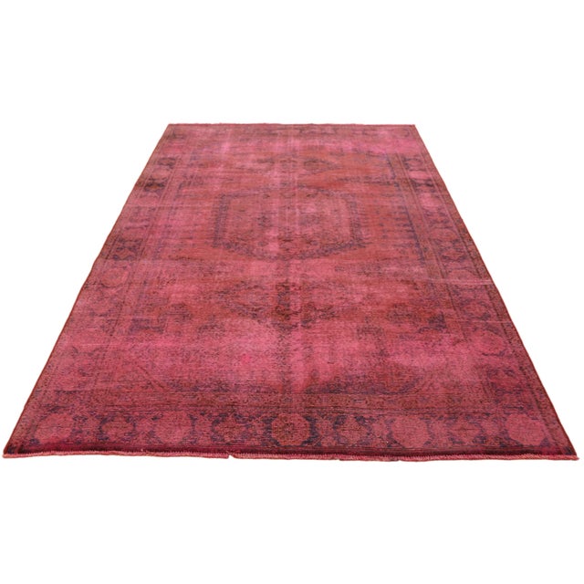 Vintage rug | Size: 280 x 177 cm | Hand-knotted | Condition: Very good | Material: High-quality wool | Modern color design...