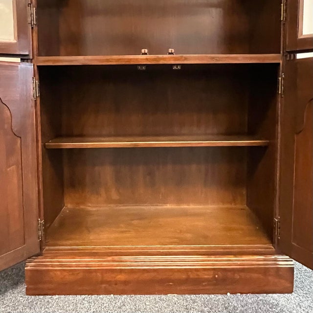 Brown Ethan Allen Georgian Court Cherry Display Cabinet For Sale - Image 8 of 11