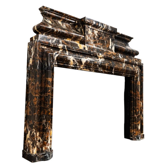 French Marble Fireplace Mantel For Sale - Image 3 of 3