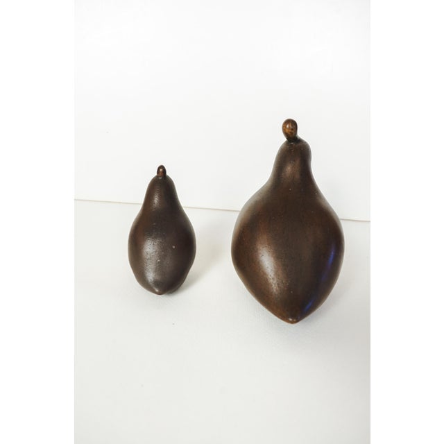 Duncan Modern MCM Set of 2 Ceramic Mold Brown Quail Figurines Pottery Hen & Chick For Sale In Des Moines, IA - Image 6 of 9