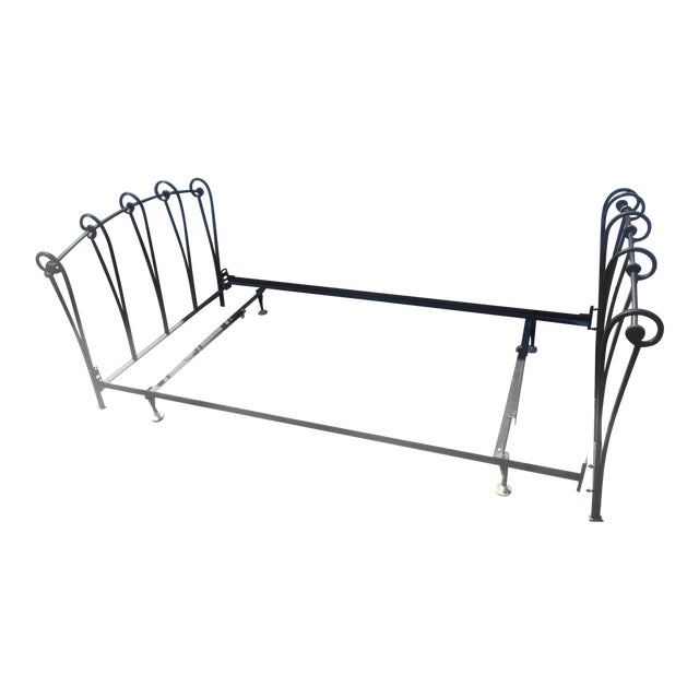 Wrought Iron Sleigh Twin Bed Frame Chairish