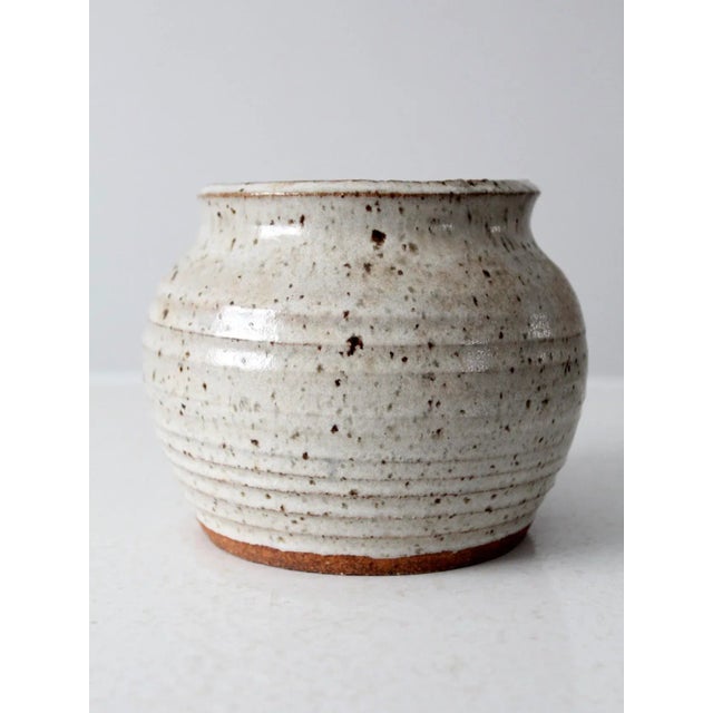 Late 20th Century Vintage Studio Pottery Cachepot For Sale - Image 5 of 10