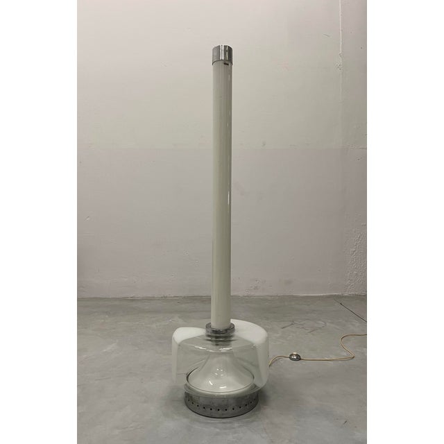 White Floor Lamp by Angelo Brotto for Esperia, Italy, 1960s For Sale - Image 8 of 12