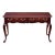 1990s Pennsylvania House Traditional Queen Anne Solid Cherry 2 Drawer Console or Sofa Table For Sale