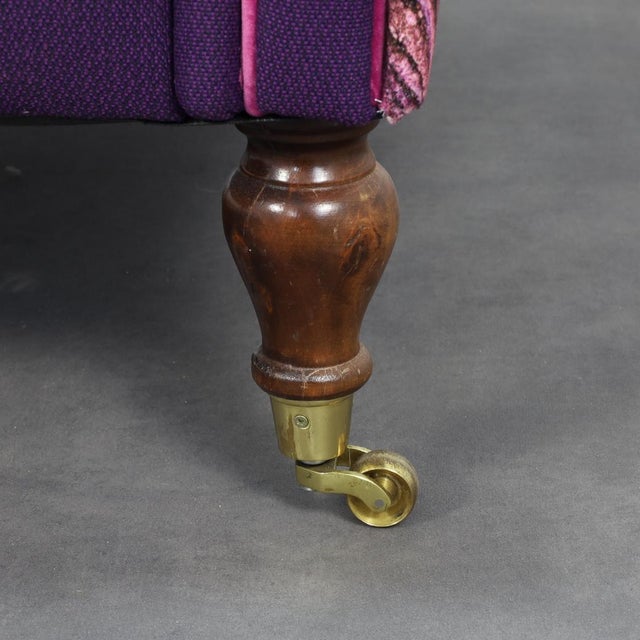 Classic Wing Chair in the style of Howard & Sons, 1960s For Sale - Image 9 of 11