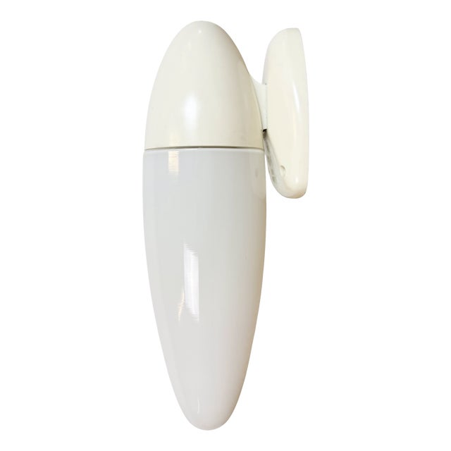 Industrial White Bakelite Wall Light with Milk Glass from Elektrosvit, 1950s For Sale