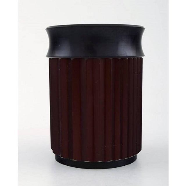 Vintage Metal Container with Lid from Skultuna For Sale - Image 4 of 4