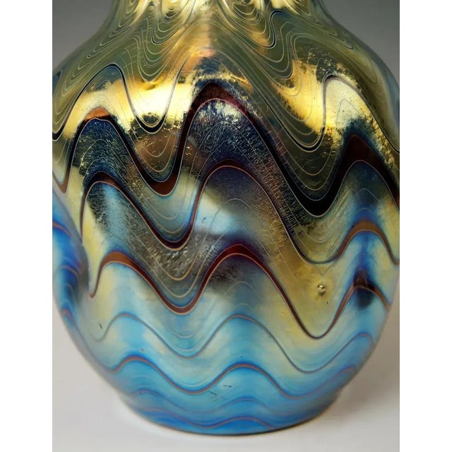 Art Noveau Ruby Phaenomen Vase from Loetz, Klostermehle, Germany, 1900s For Sale - Image 6 of 9
