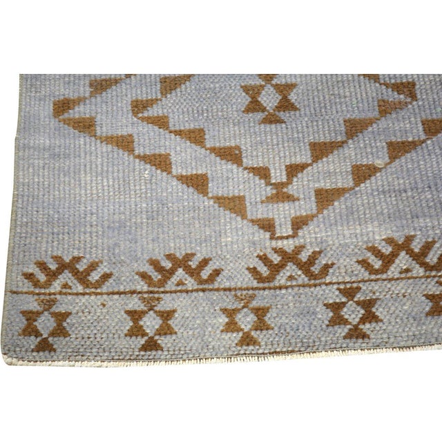 Vintage Turkish Herki Hand Knotted Wool Rug, 2'4x14'6 For Sale - Image 4 of 5