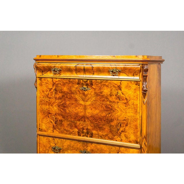 Biedermeier Secretary in Wood For Sale - Image 10 of 18