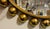 Modern Modern Gold Ball Round Wall Mirror For Sale - Image 3 of 4