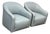 A. Rudin Model 419 Leather Swivel Chairs, Pair For Sale