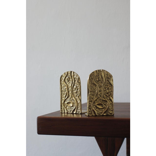 Mid-Century Modern Mid-Century Modern Brass Bookends, 1960s, Set of 2 For Sale - Image 3 of 5