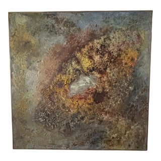 Large 1960s Mid Century Abstract Painting Cosmos For Sale