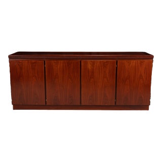 1970s Skovby Møblefabrik Danish Modern Rosewood Credenza W/ Felt Lined Drawers For Sale