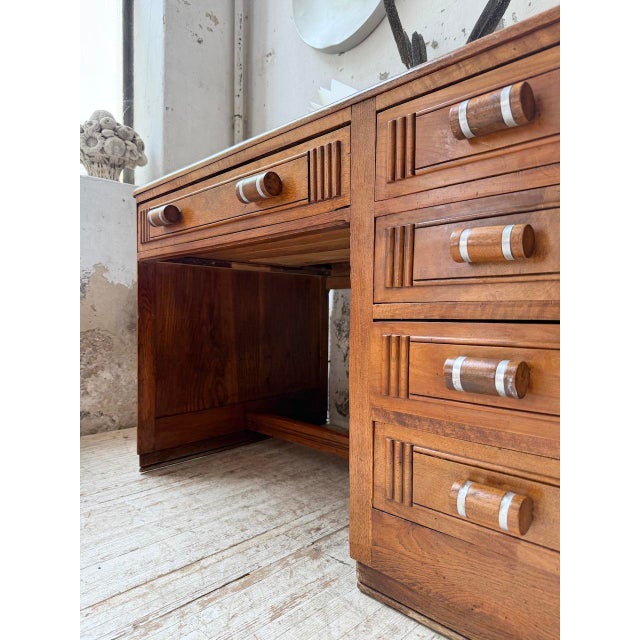 Vintage Art Deco Desk by Charles Dudouyt, 1930 For Sale - Image 10 of 18