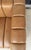 Cb2 Forte 81-Inch Channeled Saddle Leather Sofa With Walnut Base For Sale - Image 12 of 16