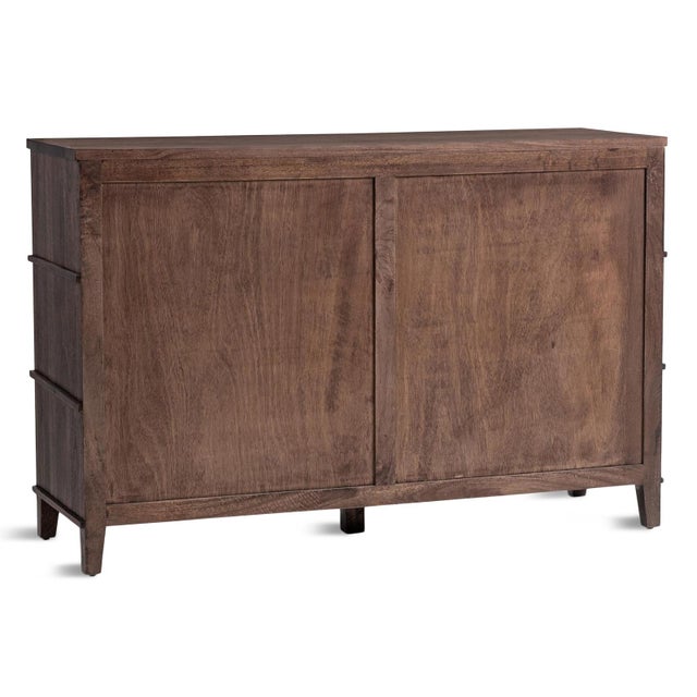 Deco Modern Six-Drawer Walnut Finish Dresser For Sale In Los Angeles - Image 6 of 7