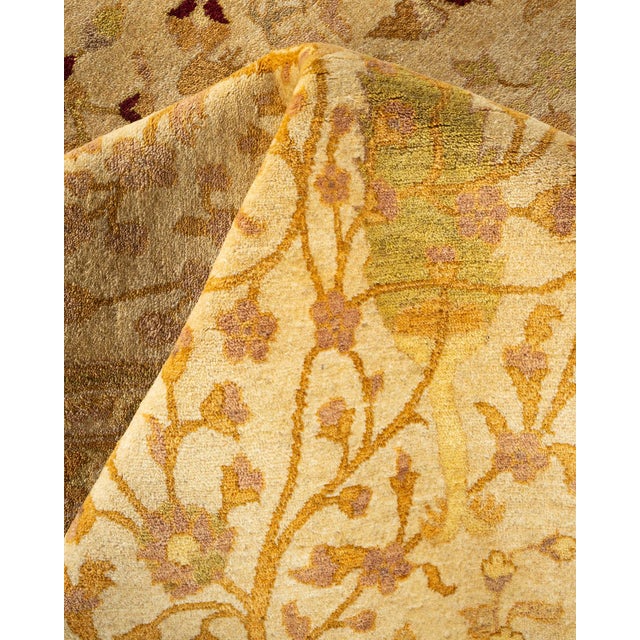 Textile Mogul, One-of-a-Kind Hand-Knotted Area Rug - Ivory, 10' 1" x 14' 1" For Sale - Image 7 of 8