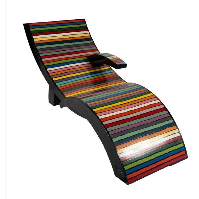 Brother Mel Meyer Painted Steel Chaise For Sale In Wichita - Image 6 of 11
