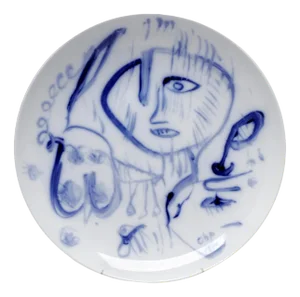 Vintage Porcelain Dish by Carl-Henning Pedersen, 1990s