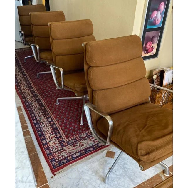 Herman Miller Tan Light Brown 1970s Eames Soft Pad Lounge Chair For Sale In Denver - Image 6 of 8