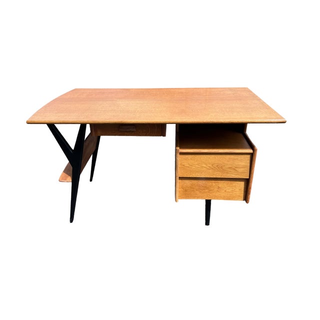 Vintage Desk by Louis Paolozzi, 1950s For Sale - Image 10 of 13