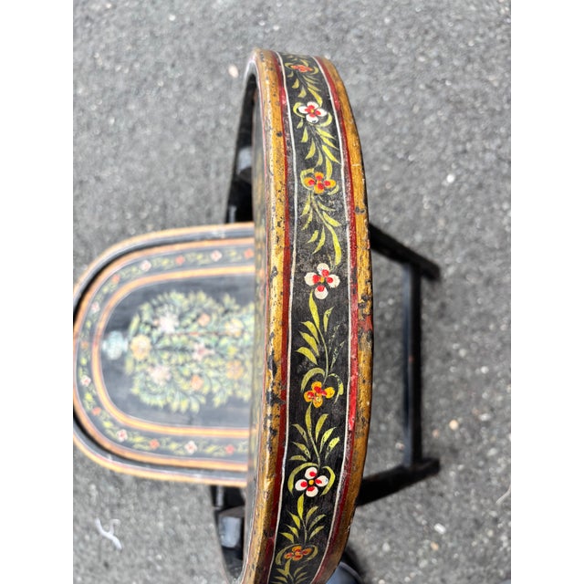 Hand-Painted folding chair. Very sturdy and solid. See photos for detail.