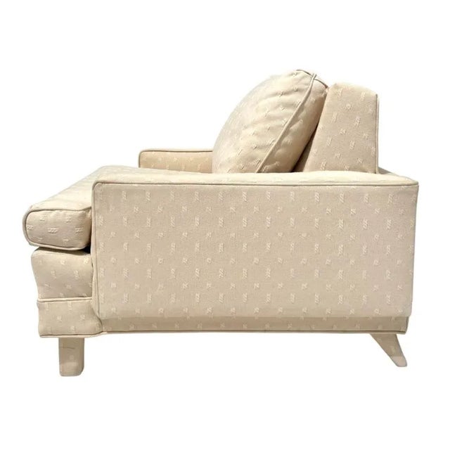 1950's Fully Upholstered Custom Club Lounge Chair For Sale - Image 12 of 13