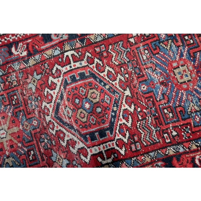 Textile 1910s, Handmade Antique Persian Karajeh Rug 2.1' X 3.7' For Sale - Image 7 of 11