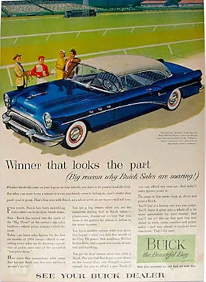 1960s Buick Riviera Matted Advertisement